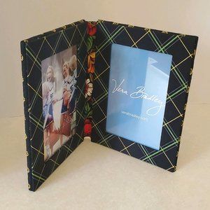 VERA BRADLEY  -  Double Photo Frame  5x7"- Black Print